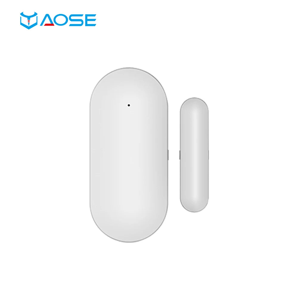 Wireless Magnetic Sensor Window Door Sensor for All RF 433Mhz Home Alarm Security Smart Gap Sensor to Detect Open Door TUYA