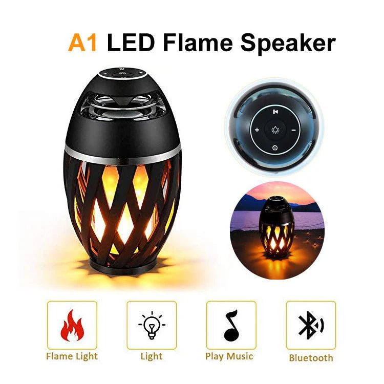 LED Flame Speaker Wireless