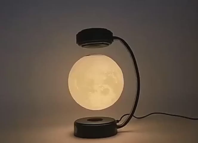 3D LED Moon Night Light Wireless Magnetic Levitating Rotating Floating Ball Lamp For School Office Bookshop Home Decoration